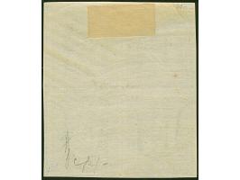 1¼ Sch. grünlichgrau im 4er-Block (Typen 3/4/7/8), voll- bis breitrandig, ungebraucht mit Originalgummi. Tadellos. Eine selte