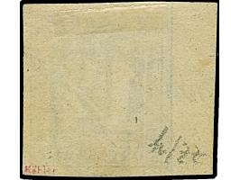 1¼ Sch. malvenfarben, farbfrisch und allseits breitrandig, links mit ca 5 mm Bogenrand, mit Reihenzähler “10”, ungebraucht mi