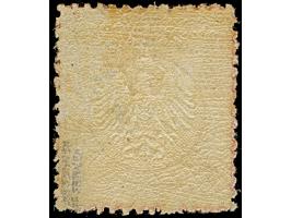 3 Kr. karmin mit ausgefallenem Zähnungsloch oben &nbsp;und unten in der 5. Position (FZL ou5), farbfrisch, sehr gut geprägt u