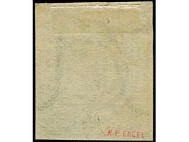 1¼ Sch.stumpfblau, farbfrisch und gut vollrandig, sauber entwertet durch Nr. “2”. Einwandfrei.&nbsp;&nbsp;&nbsp;