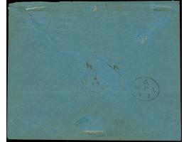 ½ Sch. schwarz mit sauber aufgesetztem Strichstempel und nebengesetztem Ovalstempel “St.P.A. 1/1” auf ungewöhnlichem Zierbrie