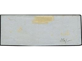 1⁄2 Sch. schwarz und 1 Sch. braun, Einzelwerte vom rechten bzw linken Bogenrand mit Reihenzählern “5” bzw “10”, mit sauber au