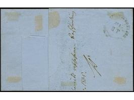 1 Sch. braun im waagerechten 3er-Streifen, farbfrisch und gut gezähnt, mit sauberen Strichstempeln und nebengesetztem DKr. “H