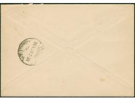 1920, 10 Pfennig auf 20 Pfennig dunkelgraublau, Unterrandviererblock mit Druckdatum “X 9012 6” (X winzig beschnitten) sowie E