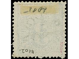 3 Sch. ultramarinblau mit Doppelentwertung durch blauen DKr. des Hamburger Stadtpostamtes und klar aufgesetztem “HELIGOLAND 5