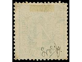 4 Sch. gelbgrün mit großem Teilabschlag des Hinrichsen- Maschinenstempels.&nbsp;