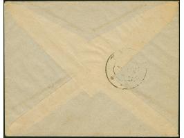 WESENBERG / RAKWERE: “12-4-19” handwriten date on horizontal pair Flower 35 penni, on registered cover to Tartu with arrival 