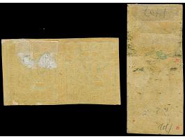 2½ Sch. dunkelolivgrün in 2 stark unterschiedliche Nuancen, jeweils im ungezähnten Paar, ungebraucht mit Originalgummi.&nbsp;