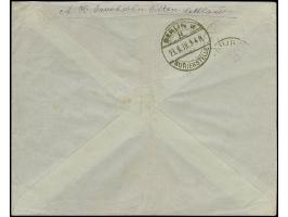 “Piltene 14/IX 19”, manuscript cancellation next to Ear of corn 50 kap violet, tied by pen cross, on registered cover with pr