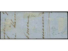 1½ &nbsp;Sch. rosakarmin im waagerechten 3er-Streifen, farbfrisch und einwandfrei durchstochen, mit klarem blauen DKr. “HAMBU