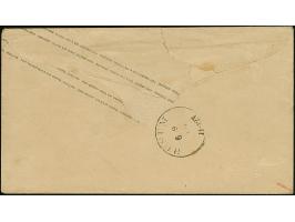 Umschlag 1¼ &nbsp;Sch. mit wertstufengleicher Zufrankatur, Prägedruck 1¼ &nbsp;Sch., mit blauem EKr. " ST. P.A. HAMBURG 5/9" 