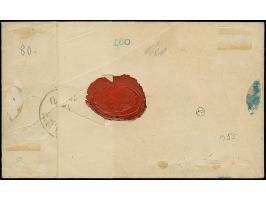 2½ Sch. dunkelolivgrün, 2 Einzelwerte in unterschiedlichen Nuancen, dabei einmal mit linkem Bogenrand mit Reihenzähler "6", m