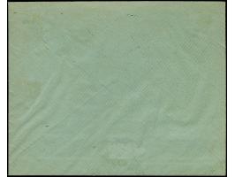 1925, Coat of arms 25 santimi blue, imperforated at bottom with large sheet margin, tied by cds. "RIGA -8.V.28" to registered