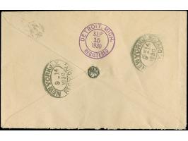 1927, Coat of arms 30 santimi blue, horizontal pair from the upper left sheet margin, imperforated at top, tied by cds. “RIGA