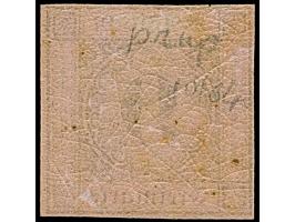 1851, 1. Auflage, 9 Kreuzer auf altrosa, sehr schön farbfrisch und allseits voll-bis breitrandig, ungebraucht mit Originalgum