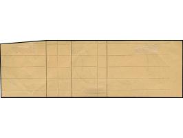 3 R., Mittelstück in Type I, farbfrisch und einwandfrei, zusammen mit 2 R. (etwas fehlerhaft), jeweils sauber gestempelt "MUA
