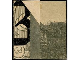 "MAHENGE 25.9.17" in blau, sauber abgeschlagen auf 25 Pfg. auf Briefstück. Einwandfrei. Auf Marken selten. Signiert Grobe und