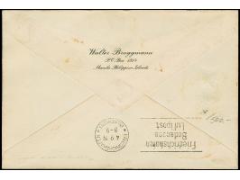 1929, Weltrundfahrt, japanische Post der Etappe Tokio - Friedrichshafen, Vordruckbrief mit rückseitigem Absender “Walter Brug