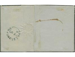 4 Sch. grünoliv und 3 Sch. preußischblau, beide farbfrisch, je voll- meist breitrandig geschnitten, mit sauber aufgesetztem S