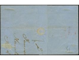 7 Sch. bräunlichlila, voll- bis breitrandig ungezähnt, mit sauber auf- und nebengesetztem blauen DKr. "HAMBURG ST. P. 11/10 6