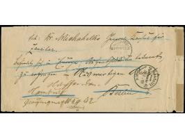 20 Pfg. dunkelultramarin, 2 Einzelwerte mit einzeln sauber auf- und nebengesetztem "LAMU 7/1 91" auf größerformatigem Briefku