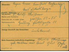 1945, Wappen 8 Pfg. in Mischfrankatur mit Ziffer 12 Pfg. grau und senkrechtes Paar 15 Pfg. lila mit Stempel “HELDRÜNGEN 2.7.4