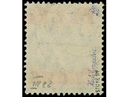 1920, Spitzen nach oben: 1¼ Mark auf 3 Pfennig, sauber, zeitgerecht gestempelt, tadellos, u.a. sign. Stoye BPP sowie Fotoatte