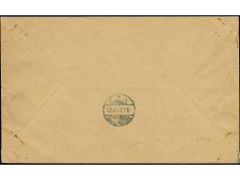 1920, Aufdruckausgabe im Hochoval 15 Pfennig schwarzviolett, 7er-Block mit Zufrankatur mit Stempel “ALLENSTEIN 2.6.20” auf po