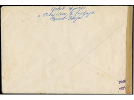 1943, Kriegsinvaliden 3+5 Dinar mit Klöster 1 Dinar, mit Stempel “SUPLJAJA .V.43” auf portogerechtem Auslandsbrief nach Prag 