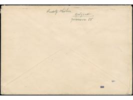 1942, Anti-Fraumaurer Ausstellung 0,50-4 Dinar komplett, in Mischfrankatur mit Freimarken 0,50 Din., 8 Din., 12 Din. und 16 D