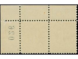 1945, Deutscher Druck, 6 Pfg., gez. 11, waagerechtes Paar aus der rechten oberen Bogenecke mit schwarzer, dreistelliger Bogen