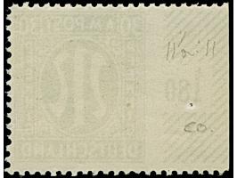 1945, Deutscher Druck, 30 Pfg. grünoliv, gez. 11½:11, linkes Seitenrandstück, links ungezähnt, postfrisch, tadellos, Befund W