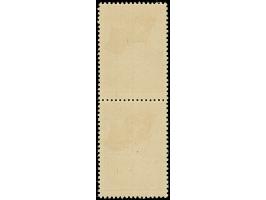 Nordpol 80 K. karmin, senkrechtes Typenpaar, die obere Marke mit Aufdrucktype I, die untere Aufdrucktype IIIb, postfrisch, ta