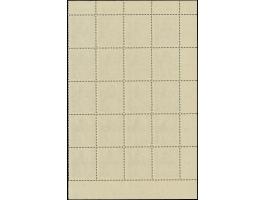 1956, Gemälde 15 Pfg., 20er-Block mit Seiten- Ober- und Unterrand, mit vollem Druckvermerk “VEB Graphische Werkstätten Leipzi