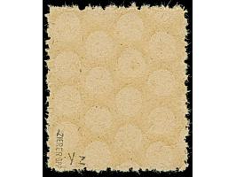 1945, 8 Pfg. rotorange auf grauweißem Papier mit steil fallender Papierstreifung und Spargummierung, postfrisch, tadellos. Ei