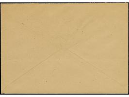 Abschiedsserie, Wz. 'Stufen fallend', 3-12 Pfg., einzeln sauber gestempelt “LEIPZIGC1k 5.8.46”, auf Blanko-Umschlag. Tadellos