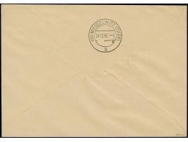 1945, Antifa-Block auf gelbgrauem Papier, mit Zufrankatur auf überfrankiertem Orts-R-Brief von “MEUSELWITZ 24.12.45”. Einwand