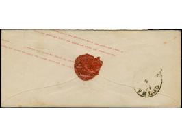 1865, Umschlag 3 Kr. rosa im Damenformat mit leicht aufgesetzter Nr. "258" und sauber nebengesetztem Fingerhutstempel "MEININ