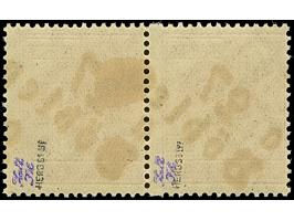 “27/Böhlen a” auf waagerechtem Paar 60 Pfg. rot, die linke Marke mit ausgefallenem Zähnungsloch, postfrisch, signiert Dr. Her