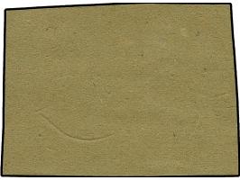 1943, Krim Zulassungsmarke in Type I &nbsp;und Hitler 20 Pfg. mit übergehendem Rahmenstempel “Bei der Feldpost eingeliefert” 