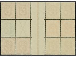 Posthorn 20+X+20 innerhalb eines Blockstückes mit 3 Zwischensteg-Streifen, postfrisch, Fotoattest H.-D.Schlegel BPP (2024)