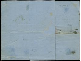 1866, Entire letter to Brod bearing Postage Due 20 pa. light brown pair, cancelled by double-ringed all arabic ‘Bosna/81’ wit