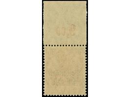 1918, Germania 10 Pfg. dunkerot (dunkelzinnoberrot quarzend), Plattendruck-Oberrandstück, postfrisch, tadellos, unsigniert, s