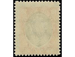 1921, Kogge 10 Pfg., Probedruck in orange/violett, postfrisch, tadellos