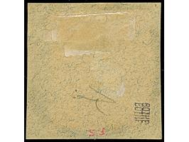 PETSCHILI: Krone/Adler 3 Pfg. dunkelockerbraun, farbfrisch und gut gezähnt, sauber mit klarem EKr. “SHANGHAI 14/1 01” auf Bri