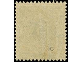 PETSCHILI: Krone/Adler 5 Pfg. opalgrün, farbfrisch und sehr gut gezähnt, sauber mit Teilstempel “K.D. FELDPOSTEXPEDITION” ent