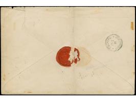 PETSCHILI: Germania 40 Pfg. rötlichkarmin/schwarz, farbfrisch und gut gezähnt, sauber mit EKr. “PEKING 5/2 01” auf großformat