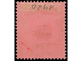 PETSCHILI: Kiaoutschou 80 Pfg. dunkelrötlichkarmin/rotschwarz, farbfrisch und normal gezähnt, sauber mit EKr. “PEKING 8/8 01"