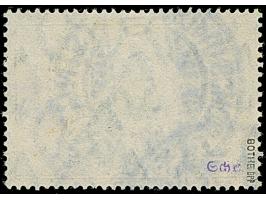 1905, Kaiseryacht 1 $. schwärzlichblau, 26:17 Zähnungslöcher, mit Retusche “Wertziffer 1 kreuzweise schraffiert”, farbfrisch 