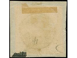 BACKNANG, der stumme Siebstempel, zentrisch und klar abgeschlagen auf 3 Kr. auf gelb, allseits breitrandig, auf kleine Briefs